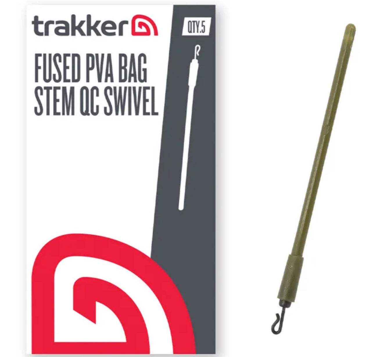 Bags Carp Fishing Karpfen-Vorfach 50cm Fluorocarbon 45lb – Mit Ringwirbel & Fused Loop Für PVA-Bags Karpfenvorfach Fluorocarbon