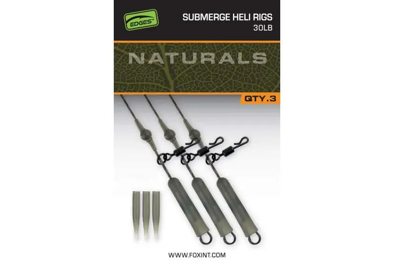 Fox Edges Naturals Submerged Heli Rigs – Camo Fishing Rig Kit