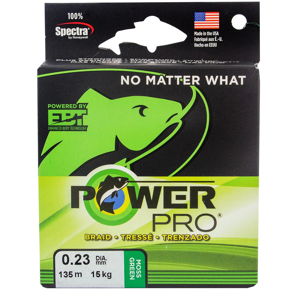 PowerPro Downrigger Braided Fishing Line – Moss Green, 200lb Test, 450ft Spool