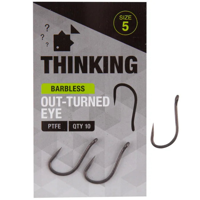 Thinking Anglers Out-Turned Eye Barbless Hooks