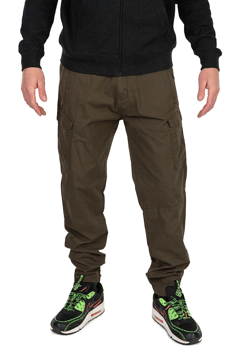 Fox Collection Lightweight Cargo Trousers - Green & Black