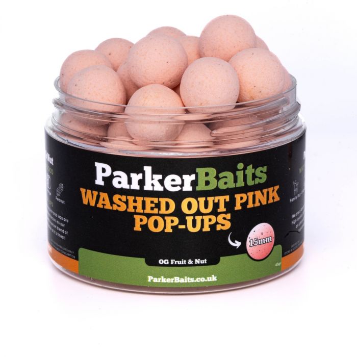 Parker Baits Washed Out Pink Pop-Ups - 15mm