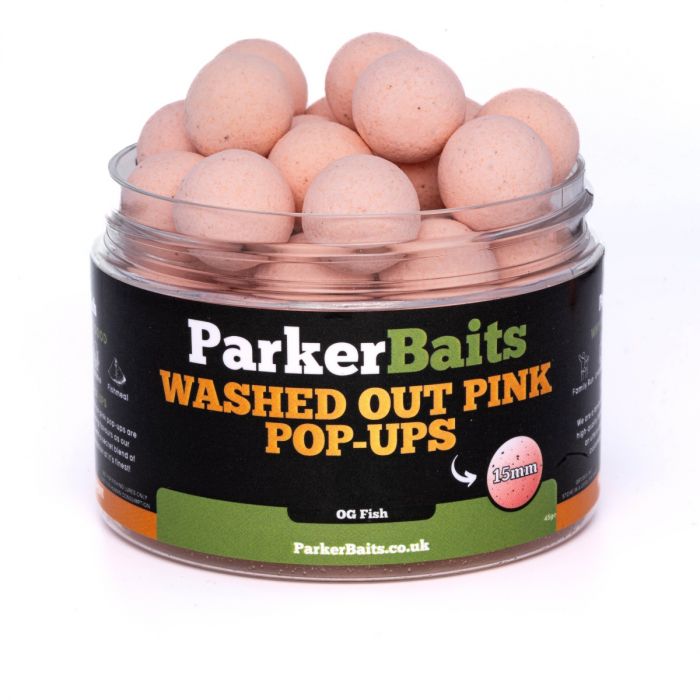Parker Baits Washed Out Pink Pop-Ups - 15mm