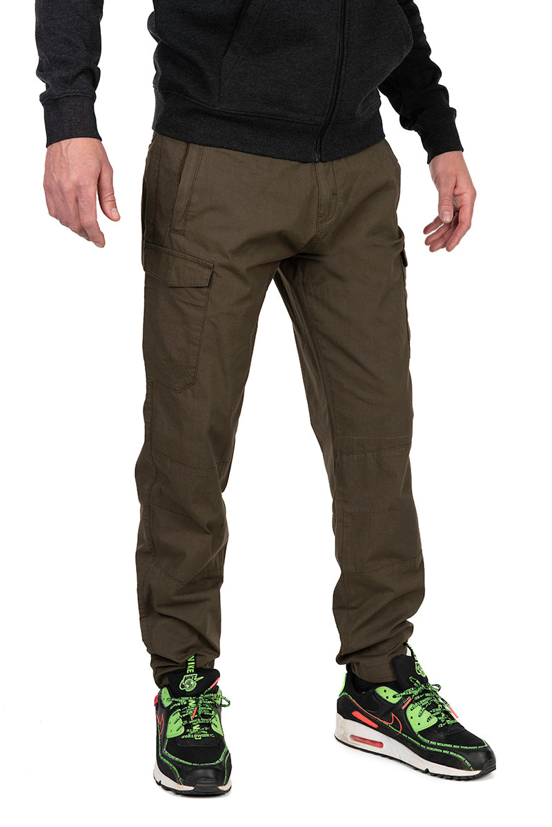 Fox Collection Lightweight Cargo Trousers - Green & Black