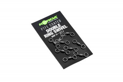 Korda PTFE Coated Double Ring Swivel Size 11 (QTY 8)