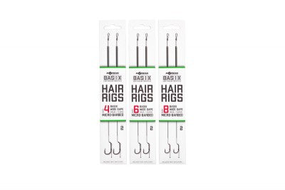 Korda Basix Hair Rigs Wide Gape Micro Barbed