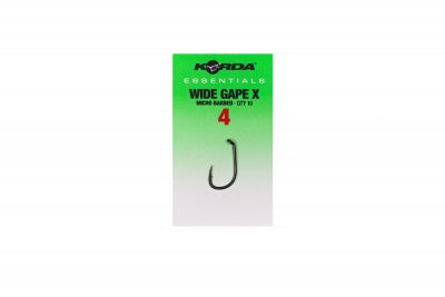 Korda Essentials Wide Gape X Micro Barbed Size 4