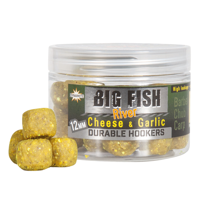 Dynamite Baits Big Fish River Cheese And Garlic Durable Hookers 12mm