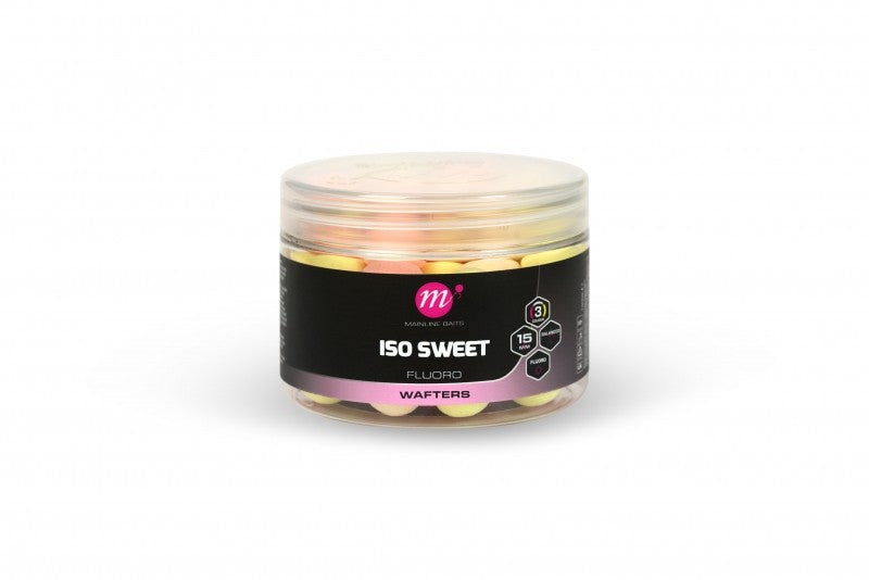 Mainline ISO Sweet Fluoro Wafters 15mm Pink/Yellow/White Mix