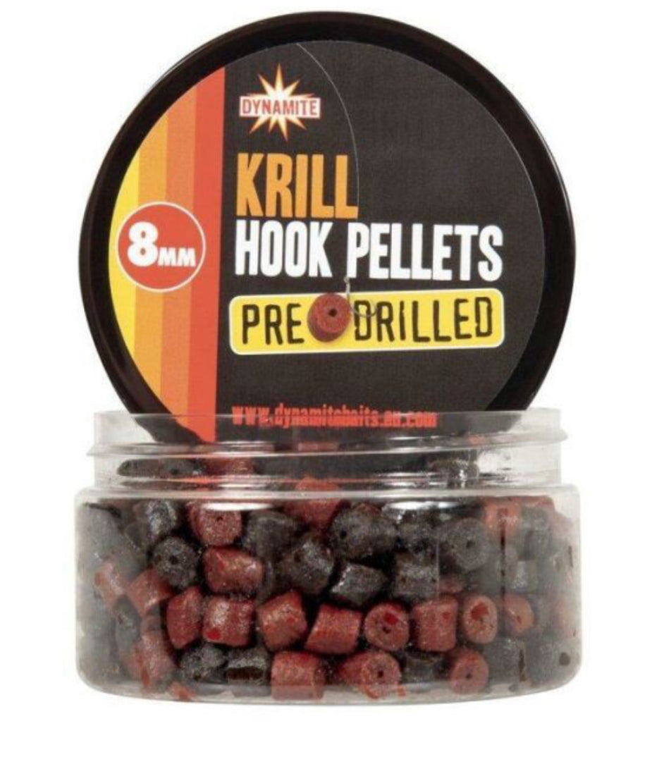 Dynamite Baits Krill Pre Drilled Hook Pellets - 8mm