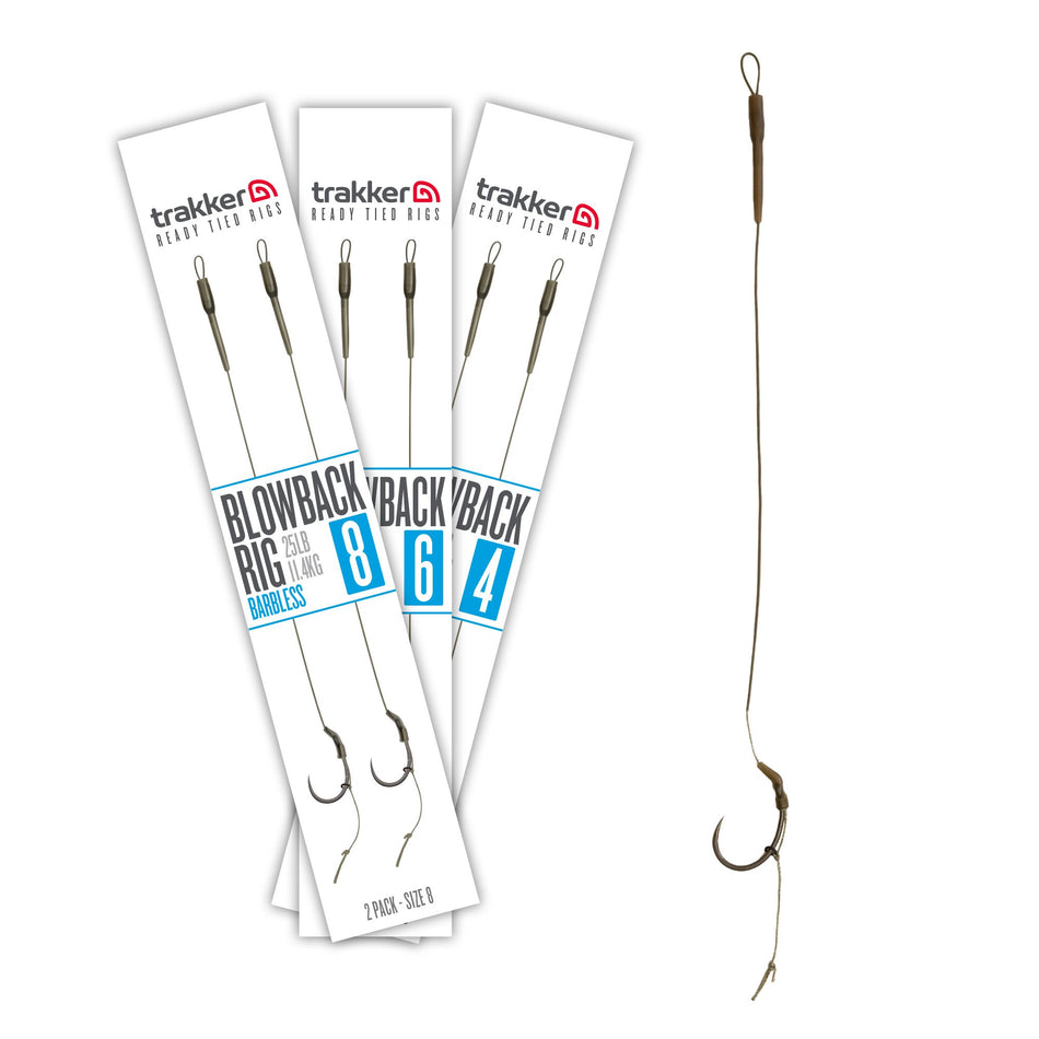 Trakker Blowback Rig 25lb 2 Pack Ready Tied Rigs