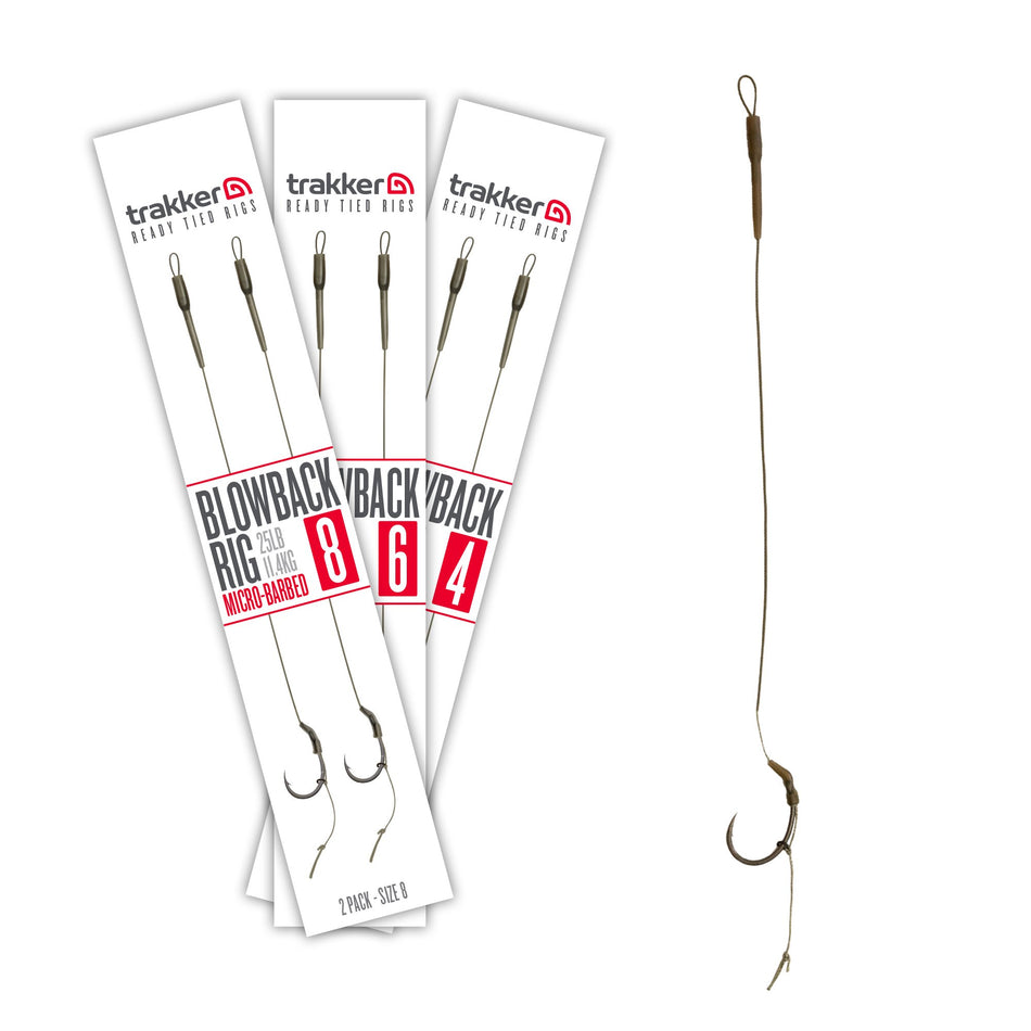 Trakker Blowback Rig 25lb 2 Pack Ready Tied Rigs