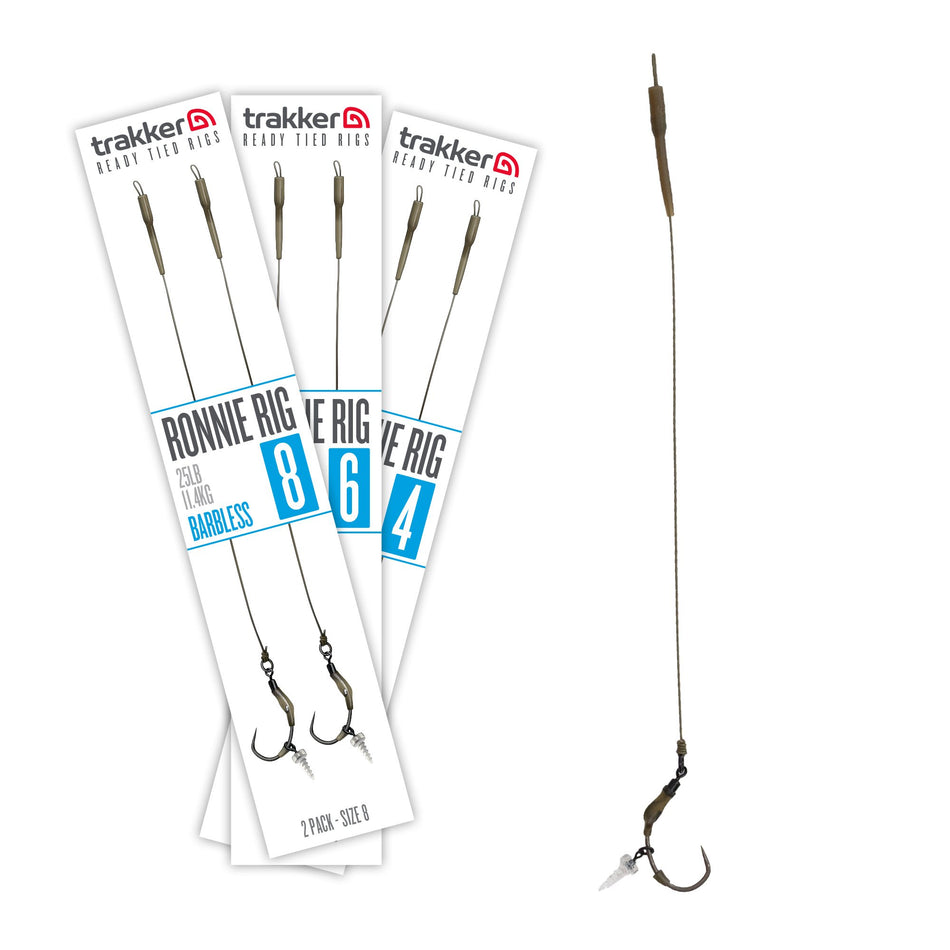 Trakker Ronnie Rig 25lb 2 Pack Ready Tied Rigs
