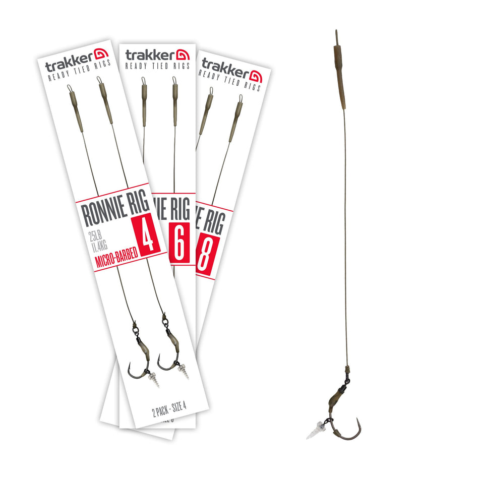 Trakker Ronnie Rig 25lb 2 Pack Ready Tied Rigs