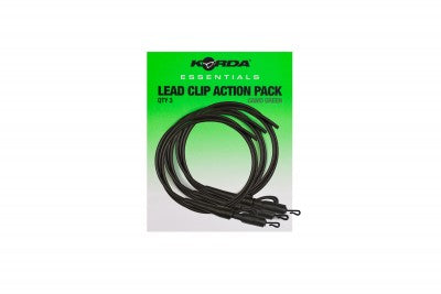 Korda Essentials Lead Clip Action Pack Camo Green