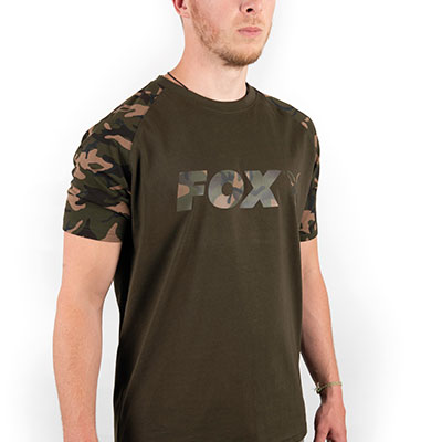 Fox Raglan Khaki/Camo T-Shirt