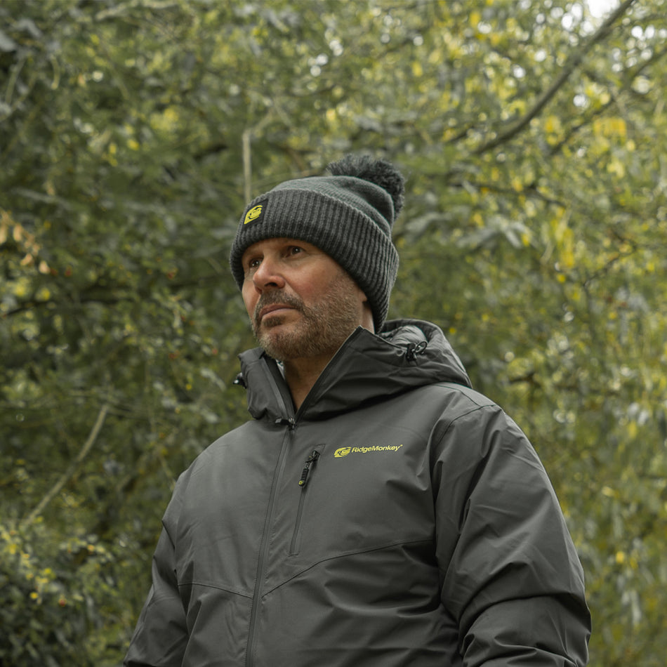 Ridgemonkey APEarel ThermaPro Waterproof Bobble Hat - Green