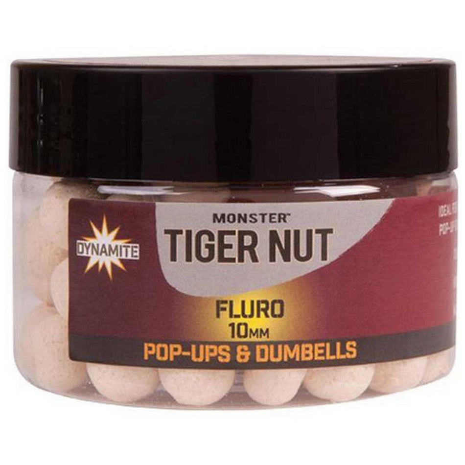 Dynamite Baits Tigernut White Fluro Pop-Ups & Dumbells