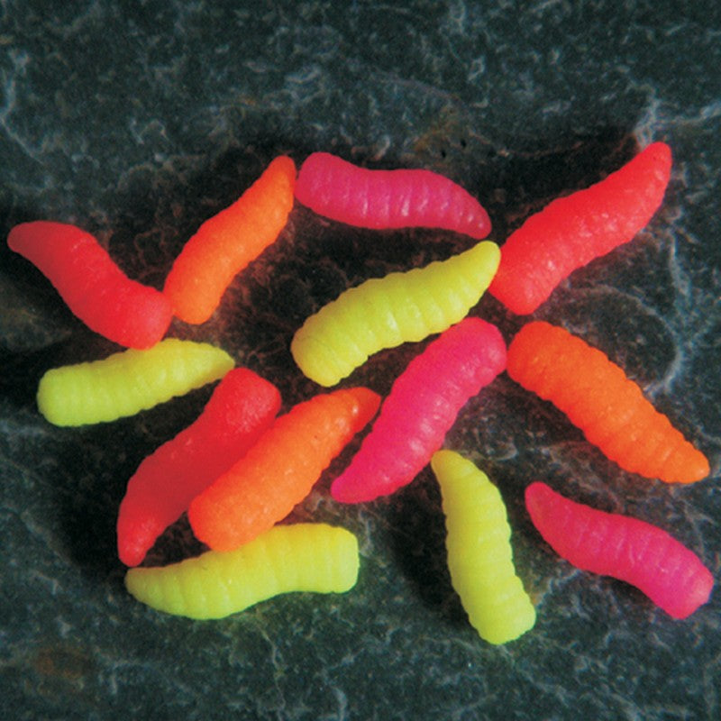 Enterprise Tackle Large Pop-Up Imitation Maggots - Fluoro