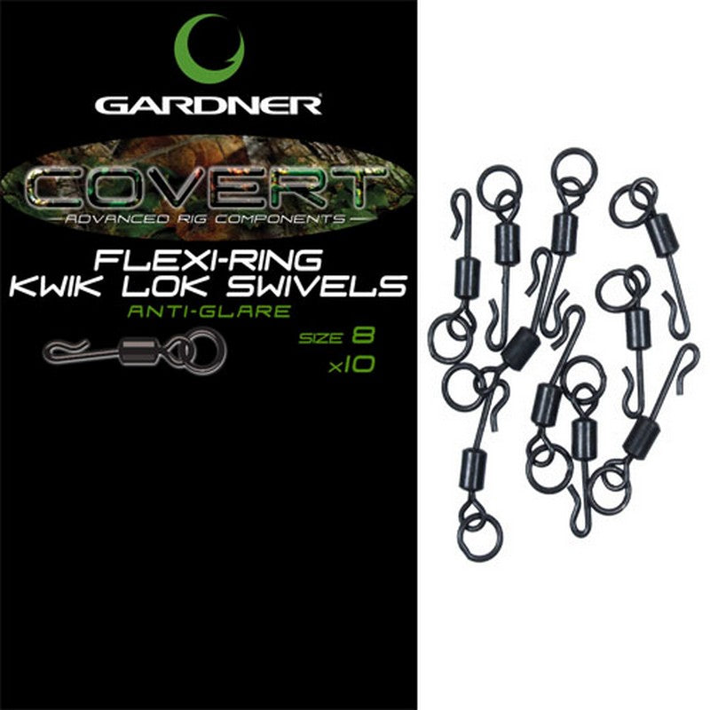 Gardner Covert Flexi-Ring Kwik Lok Swivels Size 8