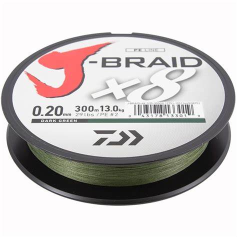 Daiwa J Braid 8 Strand 300m