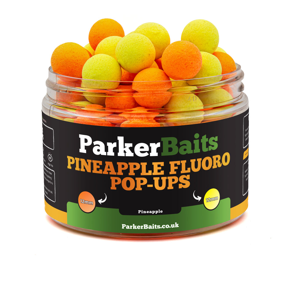 Parker Baits Pineapple Fluoro Pop-Ups Yellow/Orange