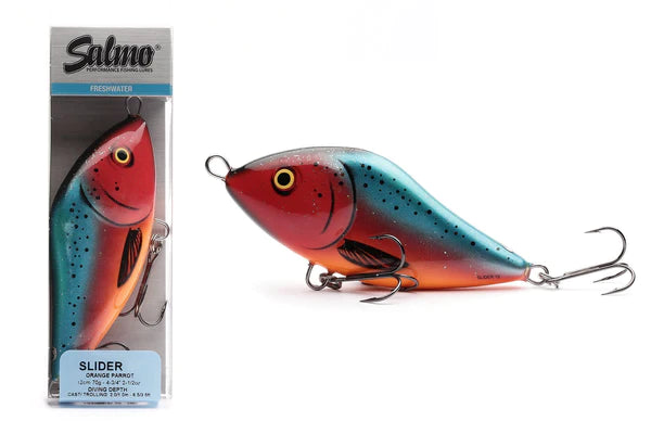 Salmo Sinking Slider - Orange Parrot 10cm