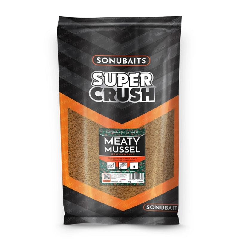 Sonubaits Supercrush Groundbait 2kg - Meaty Mussel