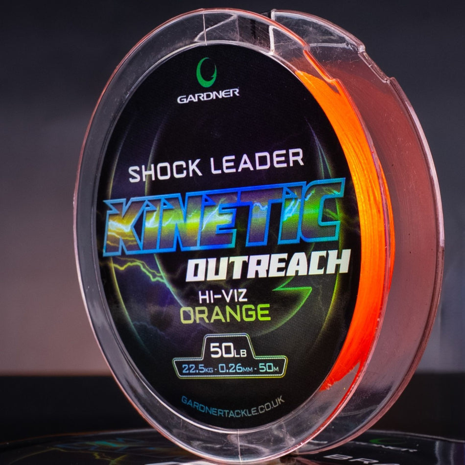 Gardner Kinetic Outreach Shock Leader Orange 50lb
