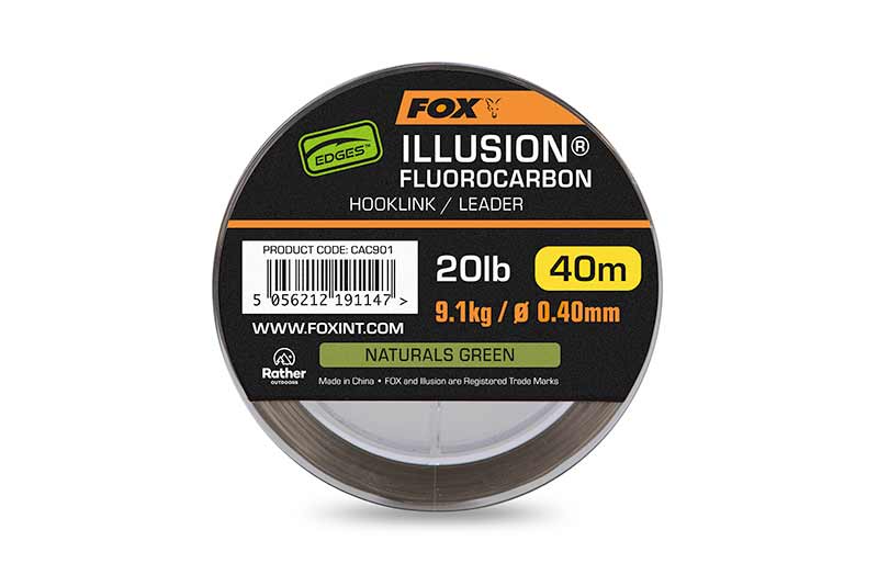 Fox Illusion Fluorocarbon Hooklink/Leader 30lb 40m