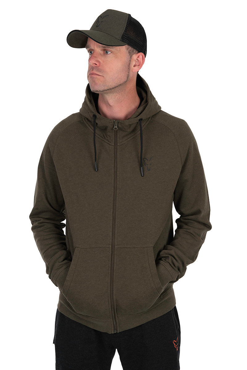 Fox Collection Lightweight Hoodie - Green & Black