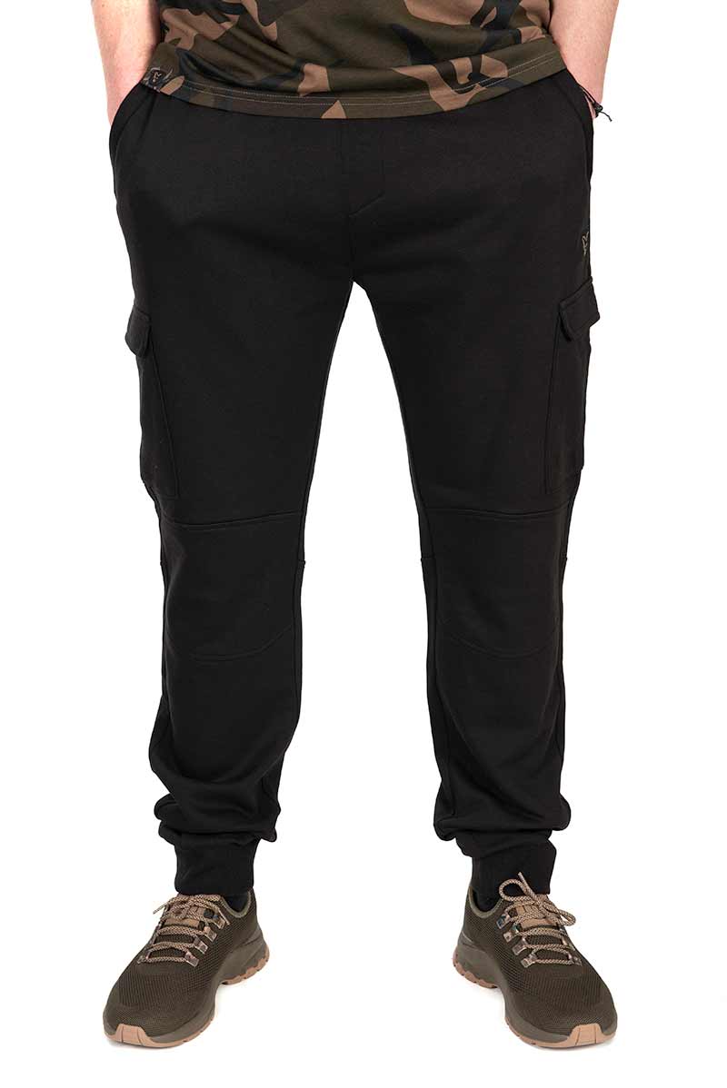 Fox Lightweight Black/Camo Combat Joggers