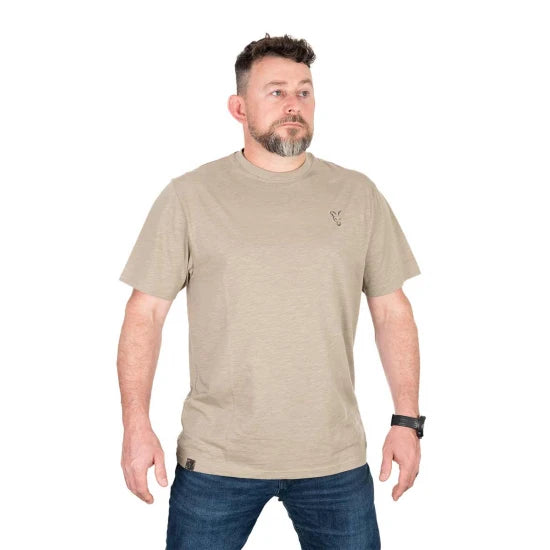 Fox Ltd Edition Large Print Lightweight T-Shirt Khaki/Marl