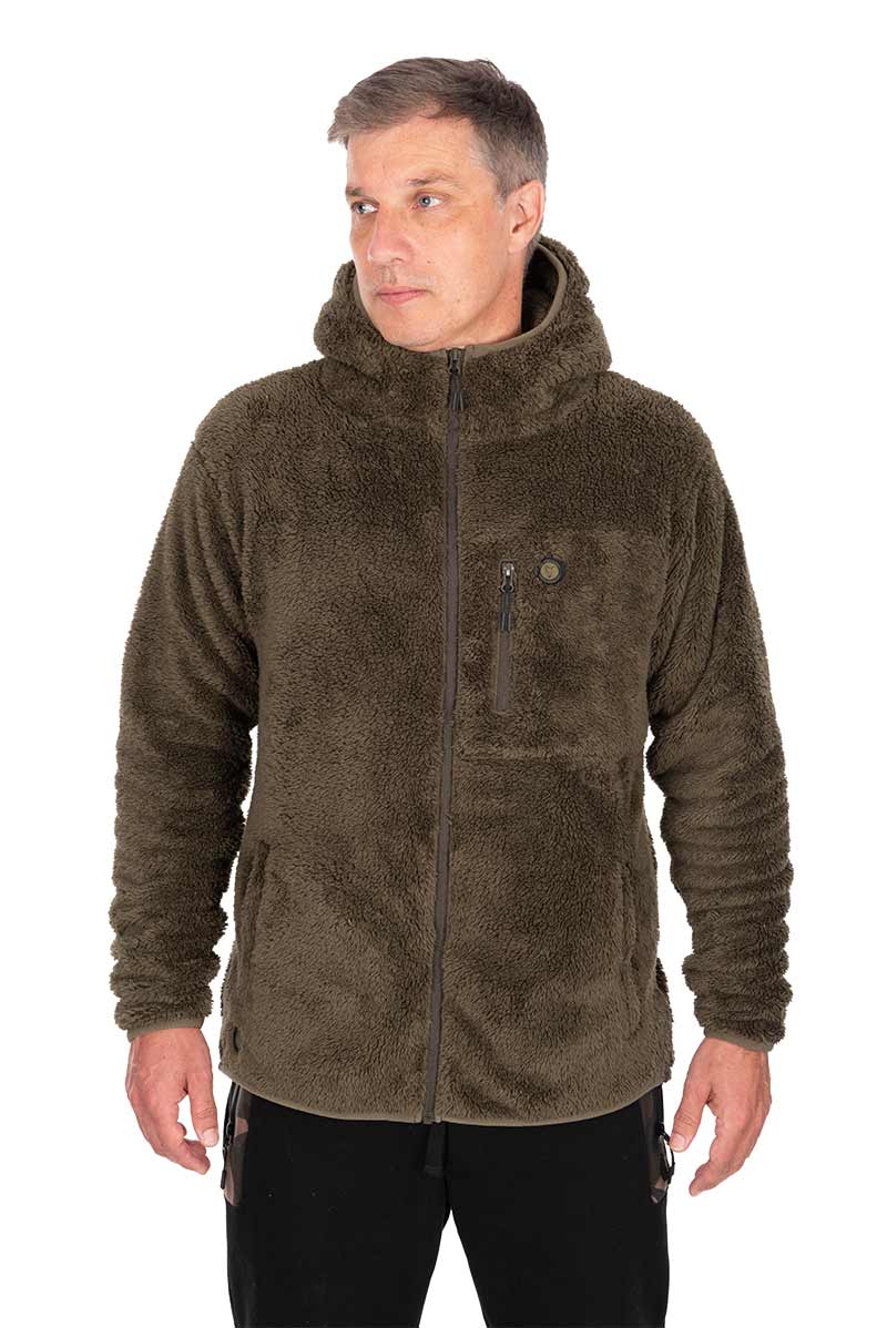 Fox HD Premium Full Zip Teddy Jacket Khaki - Small