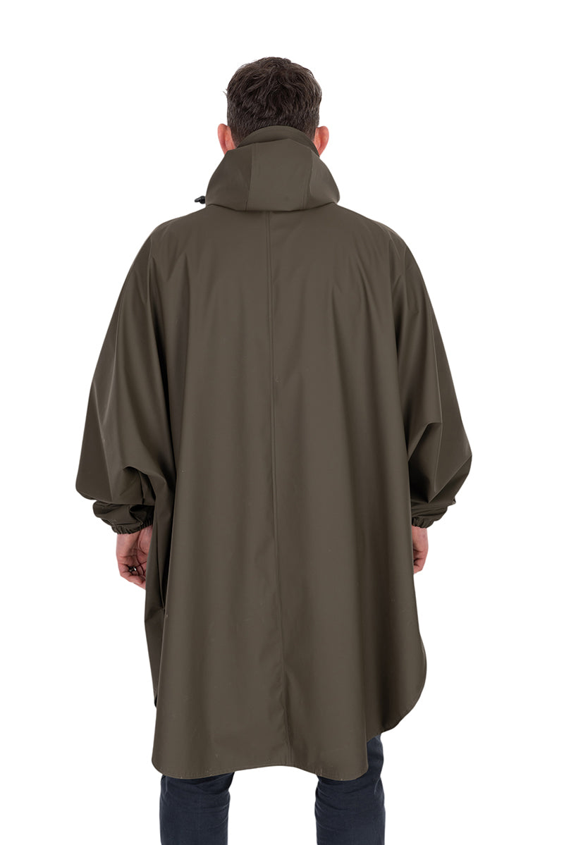 Fox Rain Poncho Khaki - One Size