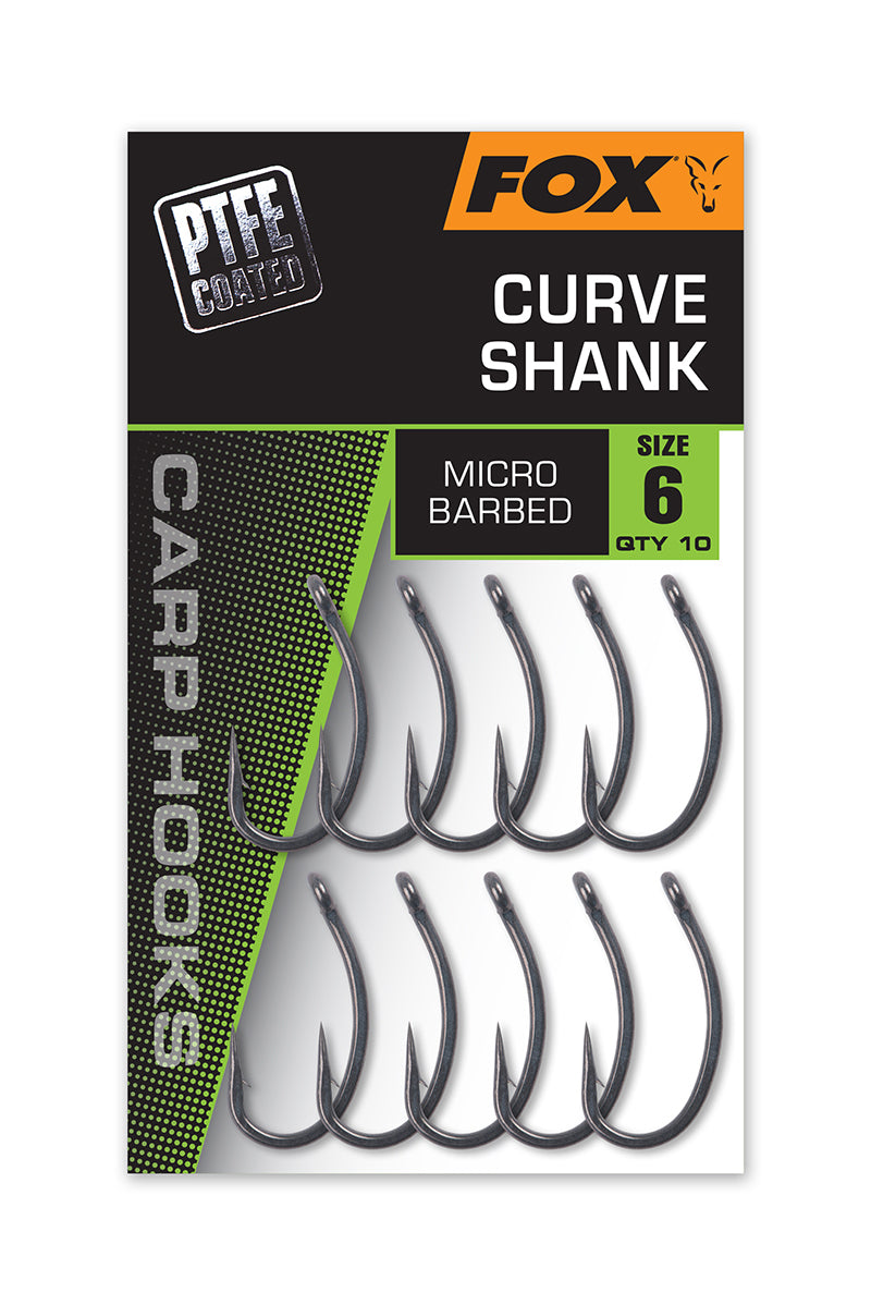 Fox Carp Hooks Curve Shank Micro Barbed