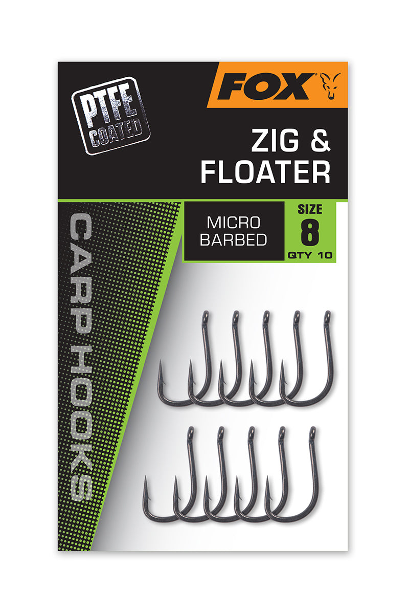 Fox Carp Hooks Zig & Floater Micro Barbed