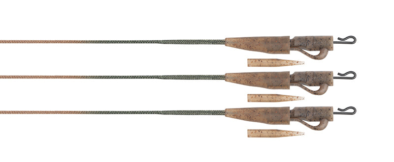 Fox Edges Camo 50lb Leadcore Lead Clip Leaders x3
