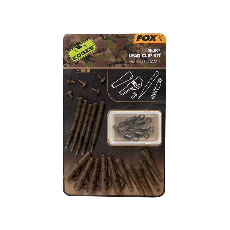 Fox Camo Slik Lead Clip Kit Size 10