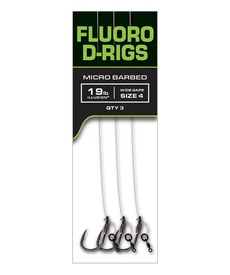 Fox Carp Ready Rigs Fluoro D Rigs  - 3 Pack