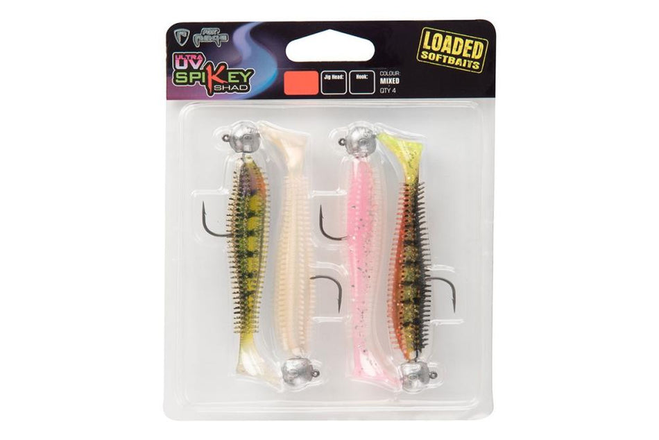 Fox Rage Ultra Spikey Shad 9cm Mixed Colour 10g 3/0