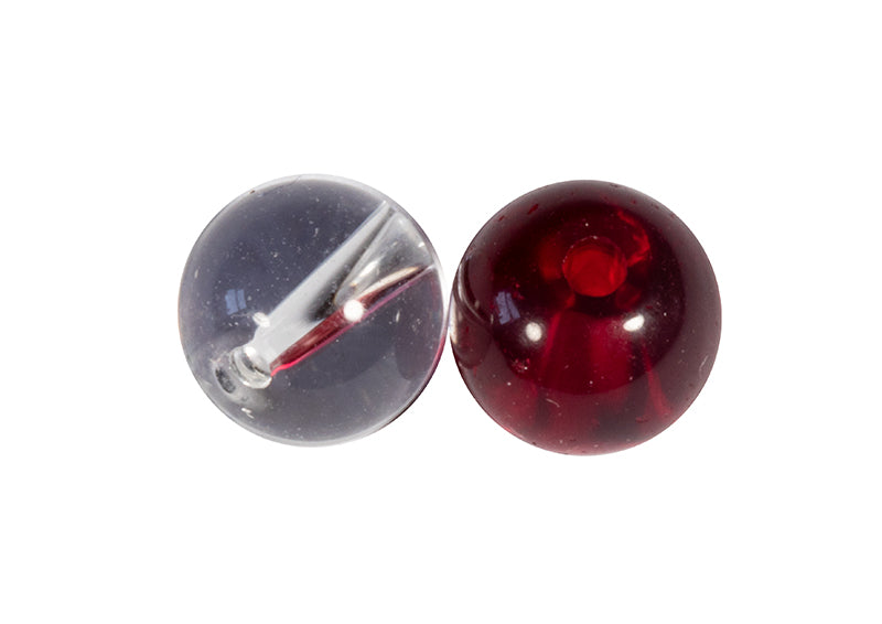 Fox Rage SP 6mm Clear & Red Glass Beads