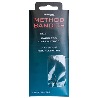 Drennan Method Bandits Rigs Barbless Carp Method 3.5" (QTY 8)