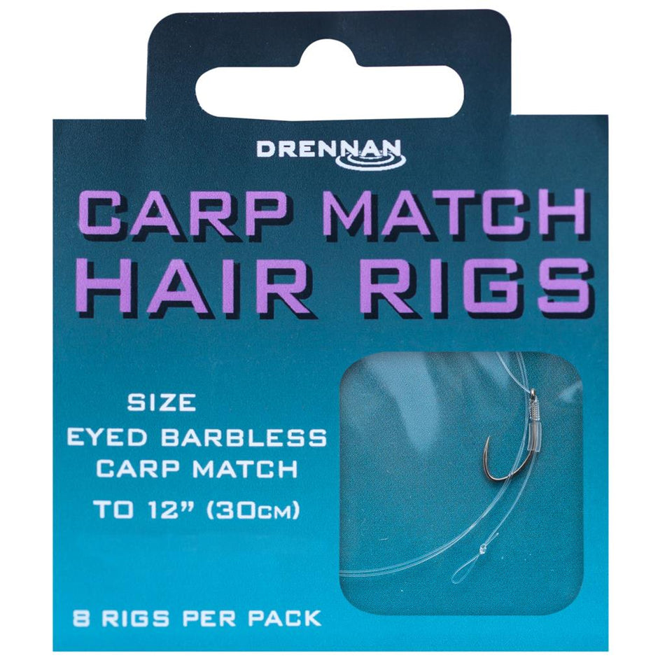 Drennan Carp Match Hair Rigs Size 14 - 5lb