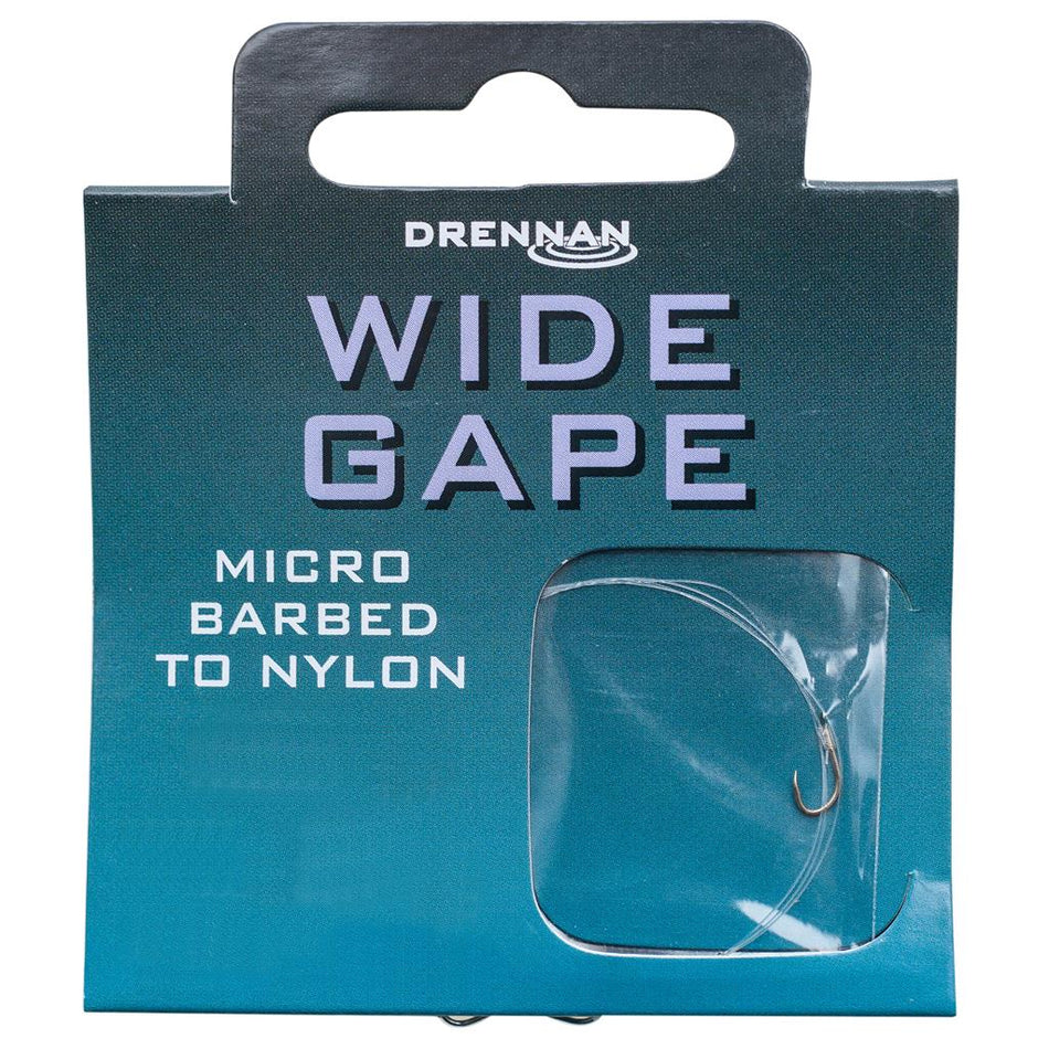 Drennan Wide Gape Hooks To Nylon - Micro Barbed