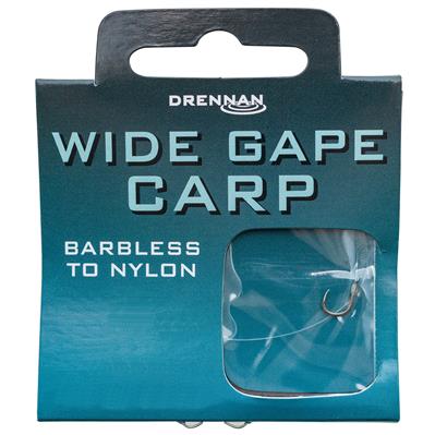 Drennan Wide Gape Carp Barbless Size 10 To 7lb (8 Rigs Per Pack)