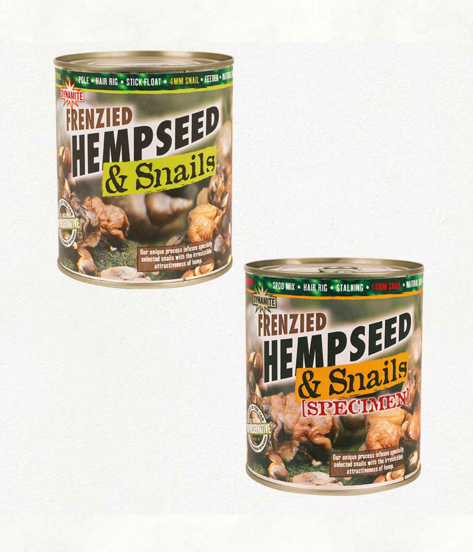 Dynamite Baits Frenzied Hemp & Snails Can 700g