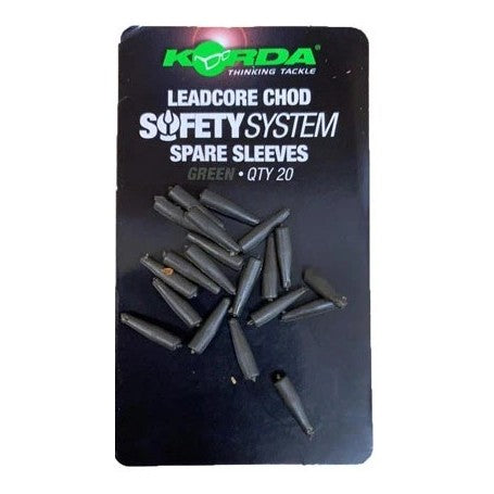 Korda Leadcore Chod Spare Sleeves Green (Qty 20)