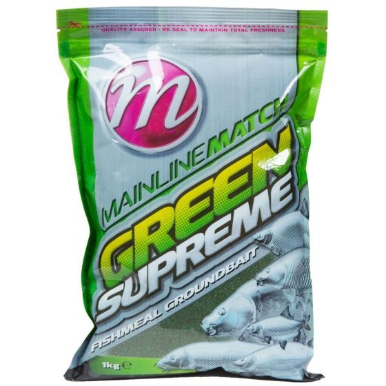 Mainline Match Green Supreme Groundbait 1KG
