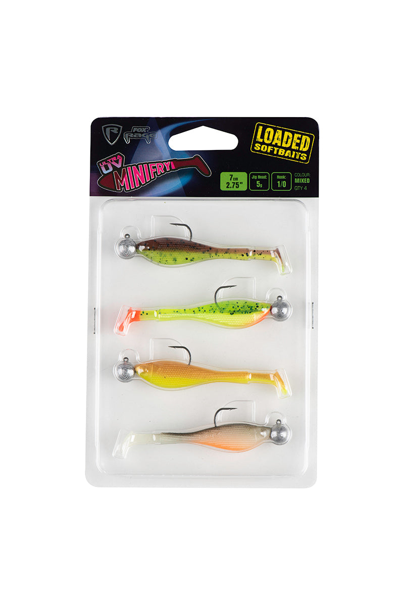 Fox Rage Ultra UV Mini Fry 7cm Mixed Colour 5g 1/0